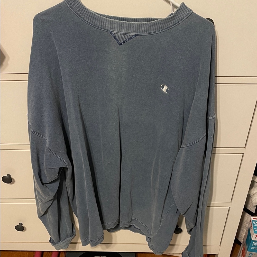 Champion Men's Slate Blue Crewneck Sweater